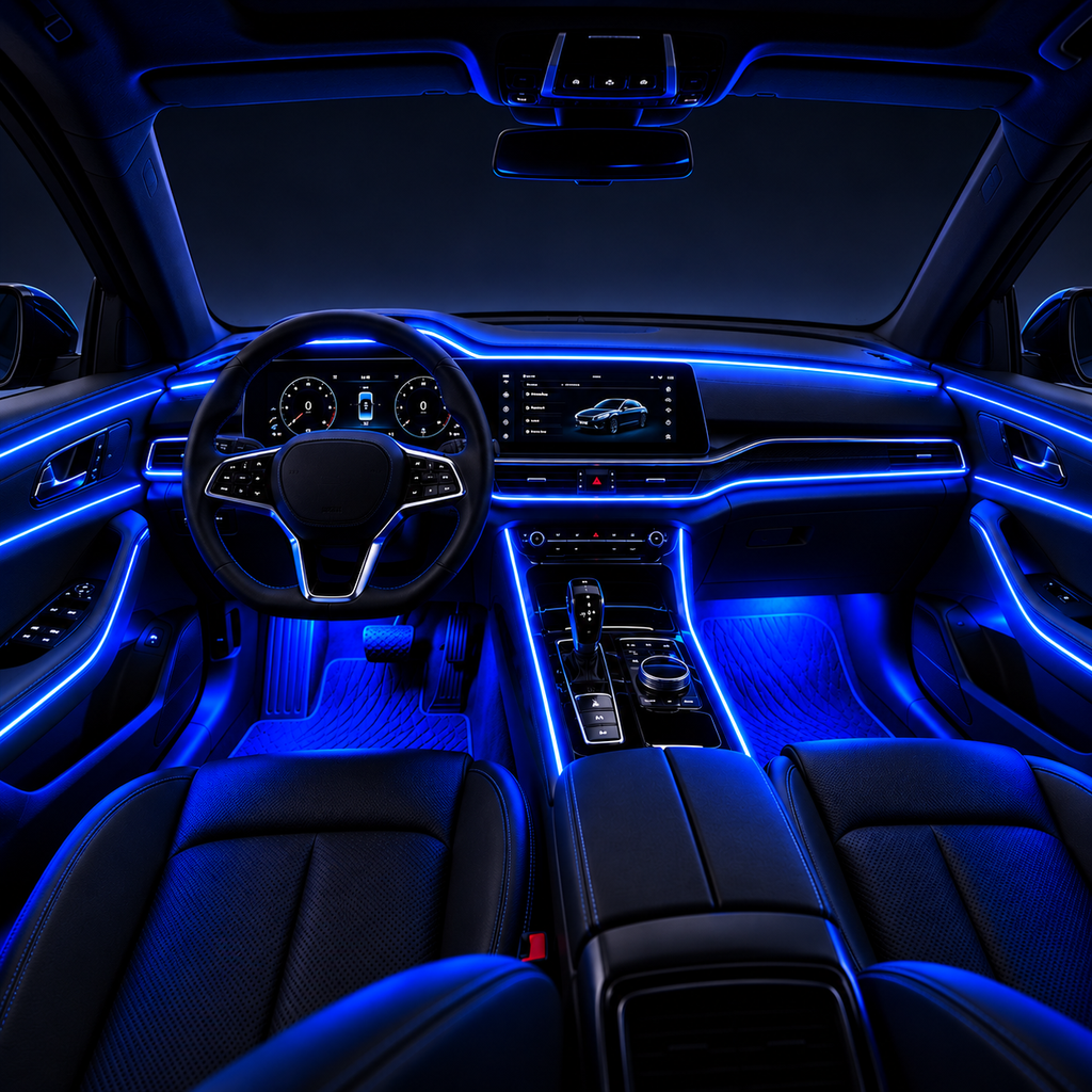 RGB interior ambient lighting kit for cars — additional product view
