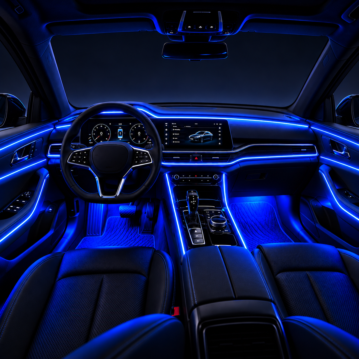 RGB interior ambient lighting kit for cars — additional product view