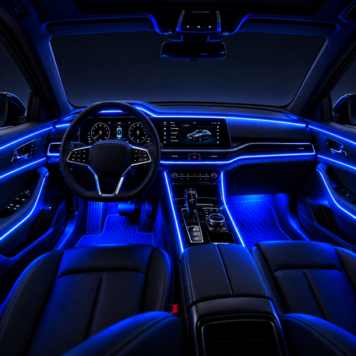 RGB interior ambient lighting kit for cars — additional product view